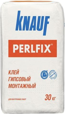 Клеевой состав для теплоизоляции KNAUF Перлфикс Perlfix гипсовый (30 кг) - 1/1
