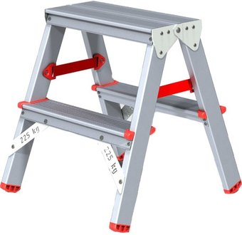 Лестница-стремянка Новая высота NV 312 двухсторонняя профессиональная 2x2 ступени - 1/1