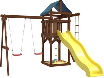 Игровой комплекс National Tree Company c качелями лодочка для улицы и дачи IgroWoods ДП-1 Premium - 1/1