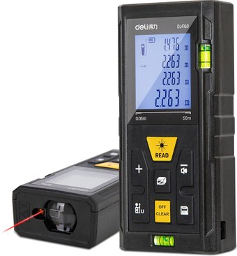Лазерный дальномер Deli DL4169 - 1/1