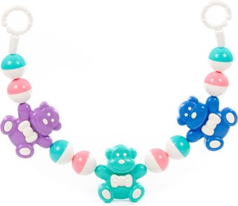 Погремушка Полесье Смешные обезьянки 24477 (синий/бирюзовый/сиреневый) - 1/1