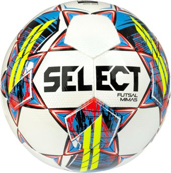 Футзальный мяч Select Futsal Mimas V22 Fifa Basic (4 размер, белый/синий/красный/желтый) - 1/1