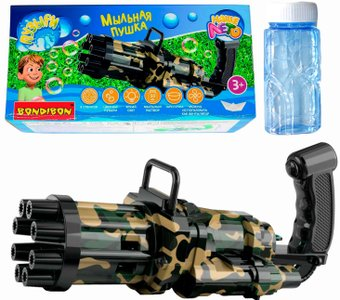 Пистолет для создания мыльных пузырей Bondibon Наше Лето. Мыльная пушка ВВ5430 - 1/1