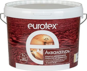 Лак Eurotex Аквалазурь (белый, 9 кг) - 1/1