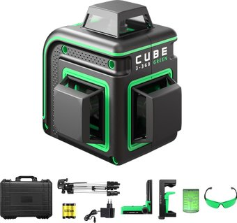 Лазерный нивелир ADA Instruments Cube 3-360 Green Ultimate Edition A00569 - 1/1