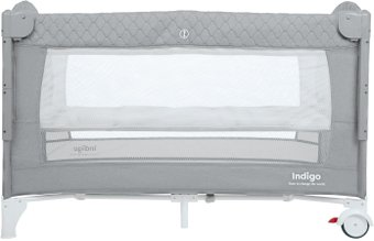 Манеж-кровать Indigo Bon-Bon (светло-серый) - 1/1