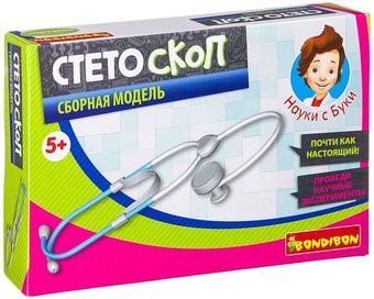 Набор для опытов Bondibon Науки с Буки Стетоскоп ВВ2590 - 1/1