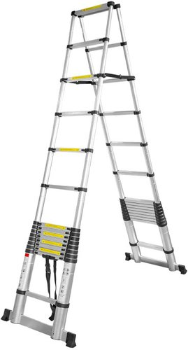 Лестница-стремянка ForceKraft BL-TA440 (2x14 ступеней) - 1/1