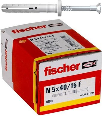 Дюбель-гвоздь Fischer N 5 x 40/15 F 513737 (100 шт) - 1/1
