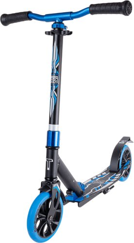 Двухколесный подростковый самокат Tech Team Jogger 180 2022 (черный/синий) - 1/1