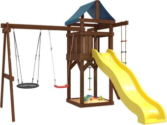Игровой комплекс National Tree Company с качелями лодочка и гнездом 60 IgroWoods ДП-3 Premium - 1/1