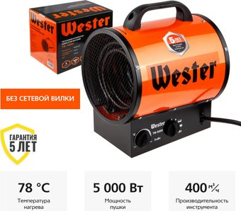 Электрическая тепловая пушка Wester TB-5000 - 1/1