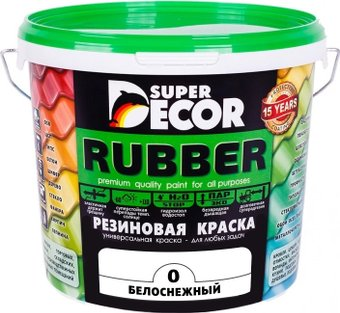 Краска Super Decor Rubber 3 кг (№00 белоснежный) - 1/1