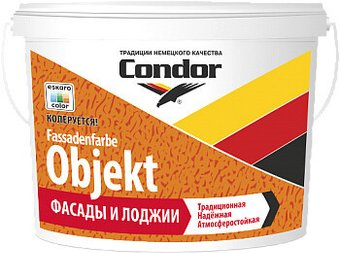 Краска Condor Fassadenfarbe Objekt 15 кг (белый матовый) - 1/1