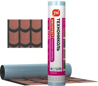 Битумная черепица Технониколь Классическая 8х1 м (красный) - 1/1