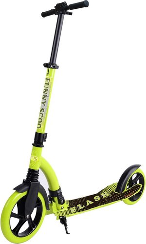 Двухколесный подростковый самокат Funny Scoo Flash (зеленый) - 1/1