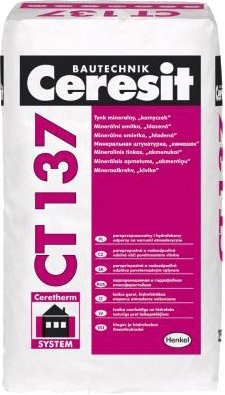 Декоративная штукатурка Ceresit CT 137. Под окраску (зерно 2.5 мм, 25 кг) - 1/1