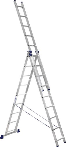 Лестница-стремянка Алюмет трехсекционная универсальная 5309 3x9 - 1/1