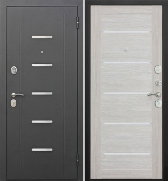 Металлическая дверь Garda Муар Царга Лазер 205x86 (лиственница, левый) - 1/1