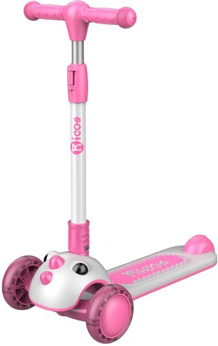 Трехколесный самокат Ricos Dino KB108 (розовый) - 1/1