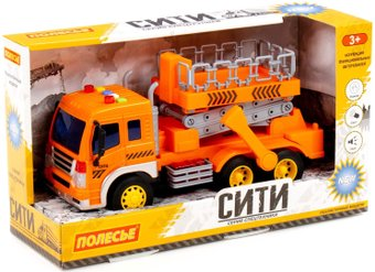 Автомобиль с подъемником Полесье Сити 89748 (оранжевый) - 1/1