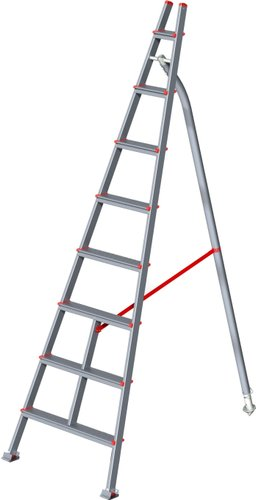 Лестница-стремянка Новая высота NV 319 алюминиевая садовая 8 ступеней - 1/1