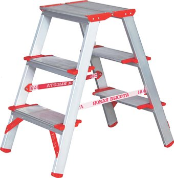 Лестница-стремянка Новая высота NV 512 двухсторонняя индустриальная 2x3 ступеней - 1/1