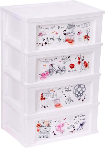 Комод Berossi Bongo 4-секционный АС20901030 (Париж, снежно-белый) - 1/1