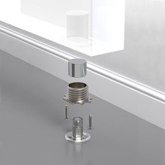 Упор дверной Armadillo Stels TR скрытый (прозрачный) - 1/1