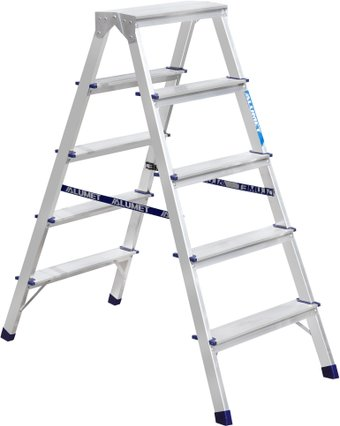 Лестница-стремянка Алюмет алюминиевая двухсторонняя A7205 - 1/1