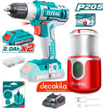 Total TOSLI23013 (шуруповерт, измельчитель, щетки, 2 АКБ) - 1/1