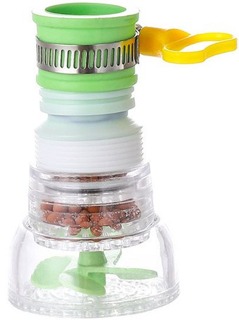 Аэратор USBTOP Гибкая насадка на кран с фильтрацией 557033 (зеленый) - 1/1