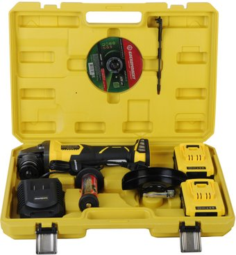 Угловая шлифмашина Hanskonner HAG18125BL (с 2-мя АКБ, кейс) - 1/1