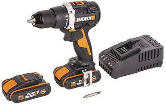 Дрель-шуруповерт Worx WX102 (с 2-мя АКБ, кейс) - 1/1