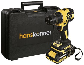 Дрель-шуруповерт Hanskonner HCD2065C (с 2-мя АКБ, кейс) - 1/1