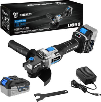 Угловая шлифмашина Deko DKAG20 063-4028 (с 2-мя АКБ) - 1/1