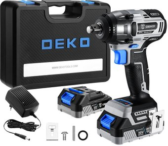 Гайковерт Deko DKIS20 063-4033 (с 2-мя АКБ, кейс) - 1/1