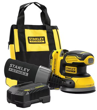 Эксцентриковая шлифмашина Stanley SFMCW220D1S (с 1-им АКБ, сумка) - 1/1