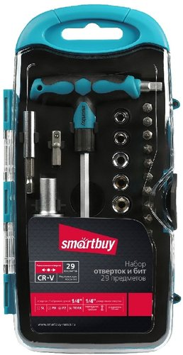 Набор отвертка с битами и головками SmartBuy SBT-SCBS-29P1 (29 предметов) - 1/1