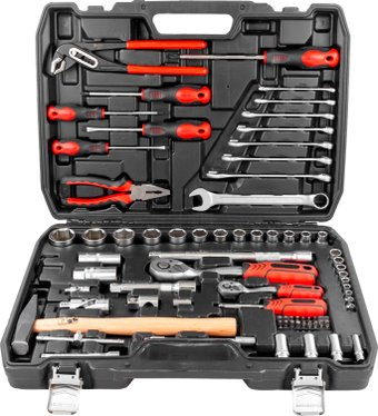 Универсальный набор инструментов ForceKraft FK-4772-5 (77 предметов) - 1/1