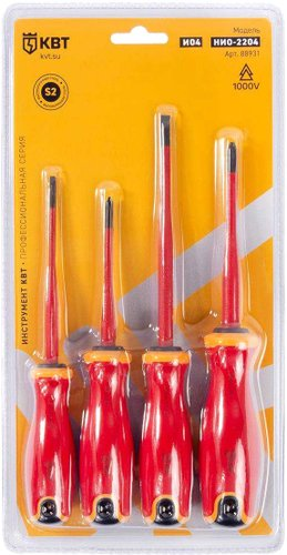 Набор отверток КВТ Слим НИО-2204 (4 предмета) - 1/1