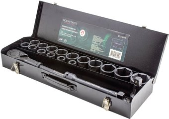 Набор трещотка с головками RockForce RF-6213-5MPB (21 предмет) - 1/1