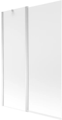 Стеклянная шторка для ванны Mexen Flip Chrome Matt 120 - 1/1