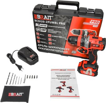 Ударная дрель-шуруповерт Brait BCDI20-2PUMBL PRO (с 1-м АКБ, кейс) - 1/1