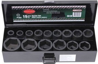 Набор трещотка с головками RockForce RF-4159MPB (15 предметов) - 1/1