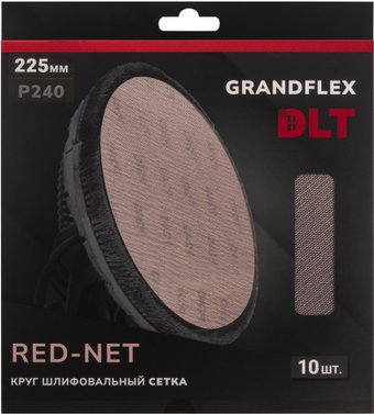 Набор шлифкругов DLT GrandFlex RED-NET P240 225мм (10 шт) - 1/1