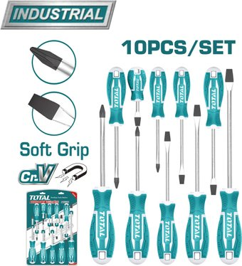Набор отверток Total THT250610 (10 предметов) - 1/1
