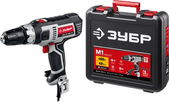 Дрель-шуруповерт Зубр ДШ-М1-400-2 К - 1/1