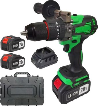 Ударная дрель-шуруповерт Zitrek Greenpower Li-ion Impact 084-1072 (с 2-мя АКБ, кейс) - 1/1