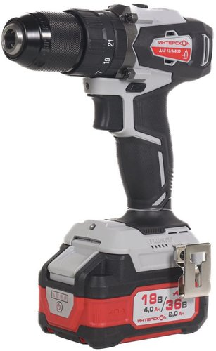 Ударная дрель-шуруповерт Интерскол ДАУ-13/36В 50 850.2.2.70 (с 2-мя АКБ, кейс) - 1/1